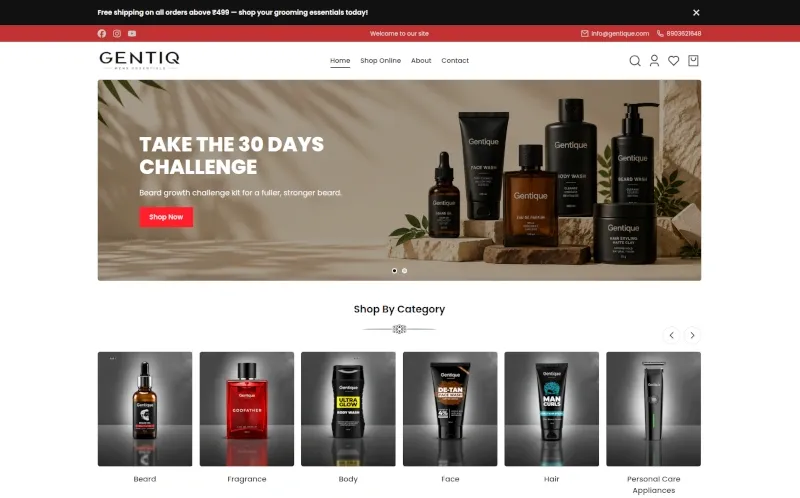 Gentiq homepage