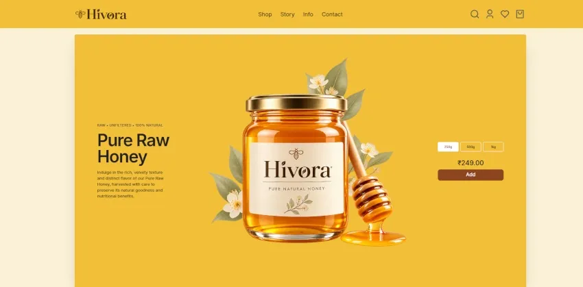 Hivora homepage
