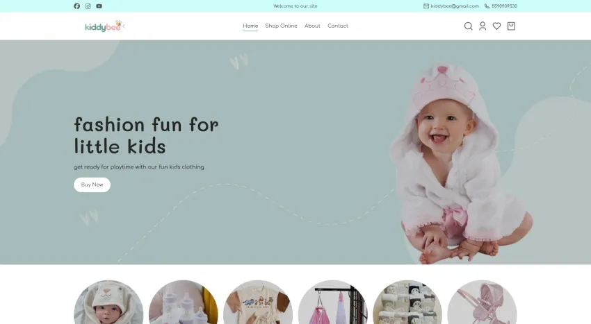 Kiddybee homepage